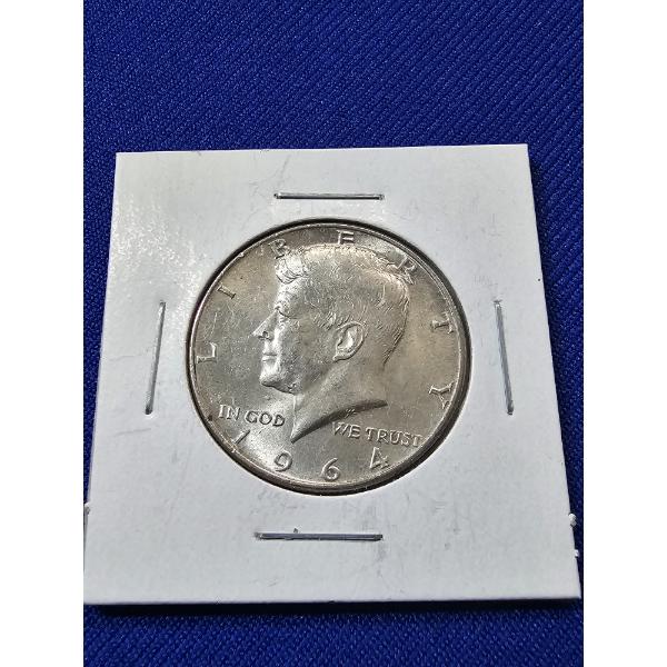 1964 Kennedy Half Dollar, 90% Silver, Excellent Condition