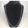 Image 1 : 10K White Gold 24" Rogers & Hollands Ashcroft & Oak Palm-Link Necklace - Weight: 7.0g