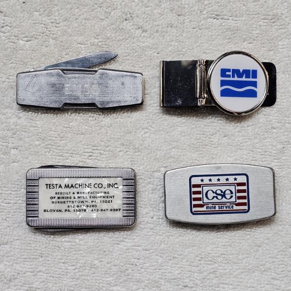 Collection of Vintage Promotional Multi-Tool Money Clips