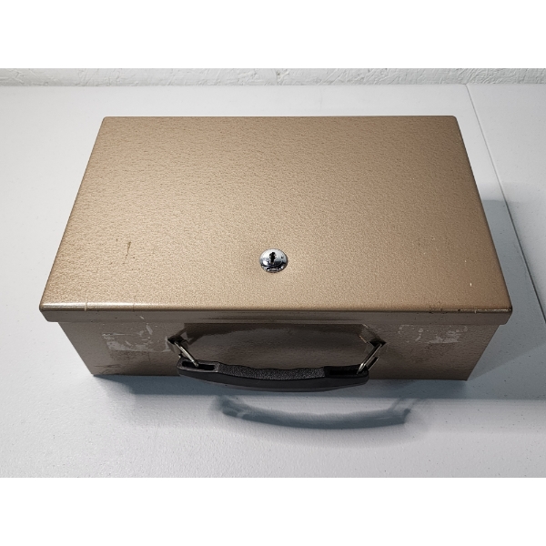 Vintage Heavy Duty Rockaway Metal Lock Box
