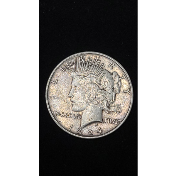 1924 90% Silver Peace Dollar