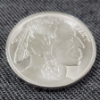 Image 2 : One Troy Ounce .999 Fine Silver Indian Buffalo Round ~ MINT UNCIRCULATED SILVER!
