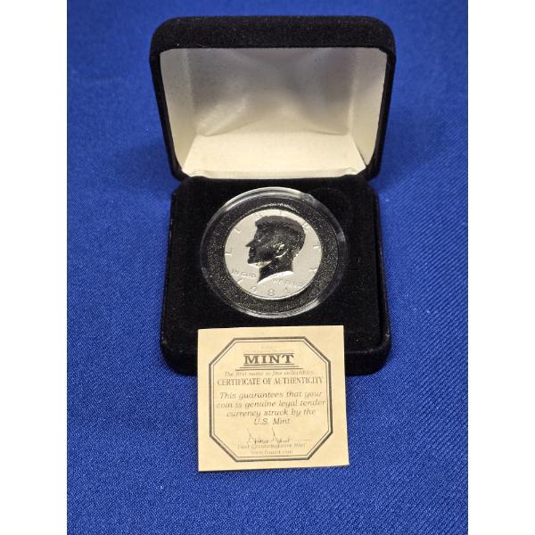 1981- D Reverse Proof Kennedy Half Dollar - First Commemorative Mint COA