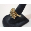 Image 3 : Incredible 14K Yellow Gold Stacked Cluster Diamond Cocktail Ring - Size 6.5 - TW: 7.7g