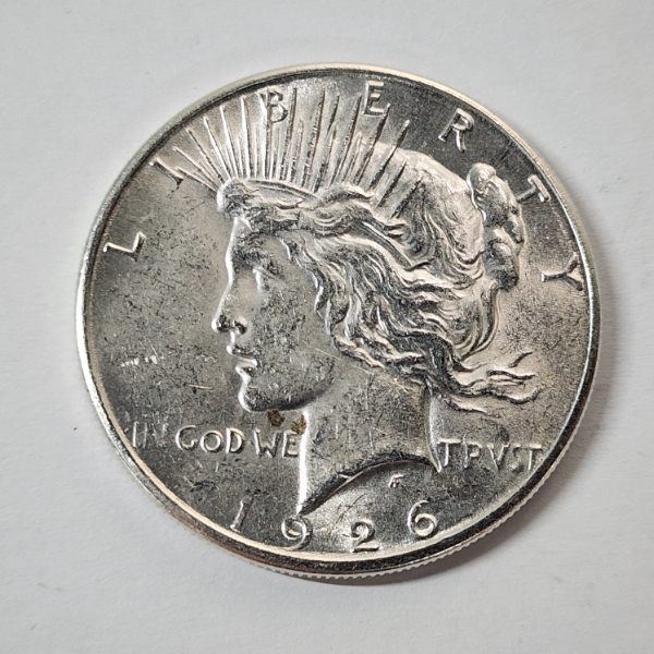 United States 1926-S Silver Peace Dollar - 90% U.S. Silver Coin