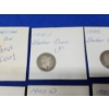 Image 3 : Assorted Coins: x8 90% Silver Barber Dimes & x1 1887 90% Silver Seated Liberty Dime, Mexican Coin