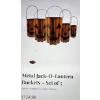 Image 2 : Brand New! Set Of (5) Festive Galvanized Jack O Lantern Buckets 9'', 11'', 13'', 15'', & 17'' 