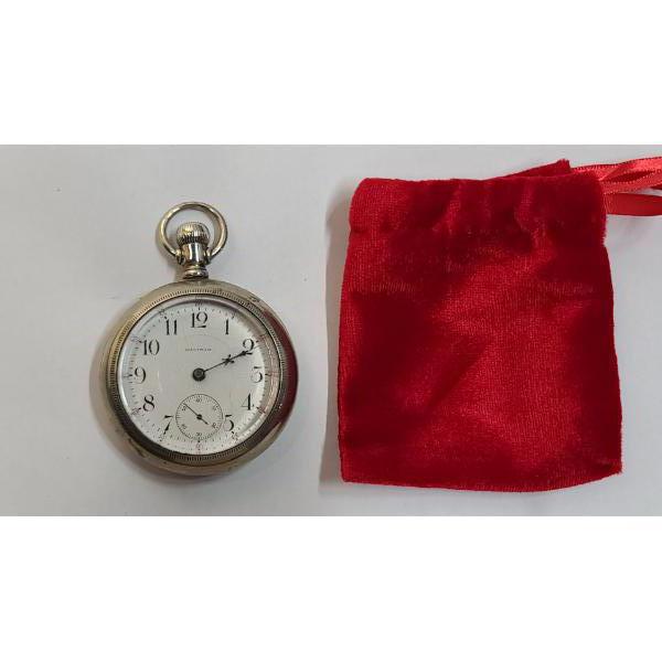 Waltham P.S Bartlett Size 18s 17j Open Face Pocket Watch - Working 