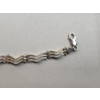 Image 4 : Sterling Silver 7in Wave Link Bracelet TW: 12.3g