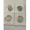 Image 4 : Lot of 4 Beautiful United States Silver Washington Quarters - $1.00 Face Value