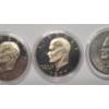 Image 3 : U.S 1974-S Proof, 1977-S Proof, 1978-D Eisenhower Dollars In Coin Capsules - Face Value: $