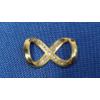 Image 2 : 14K Gold Diamond Infinity Pendant - Weight: 2.5g