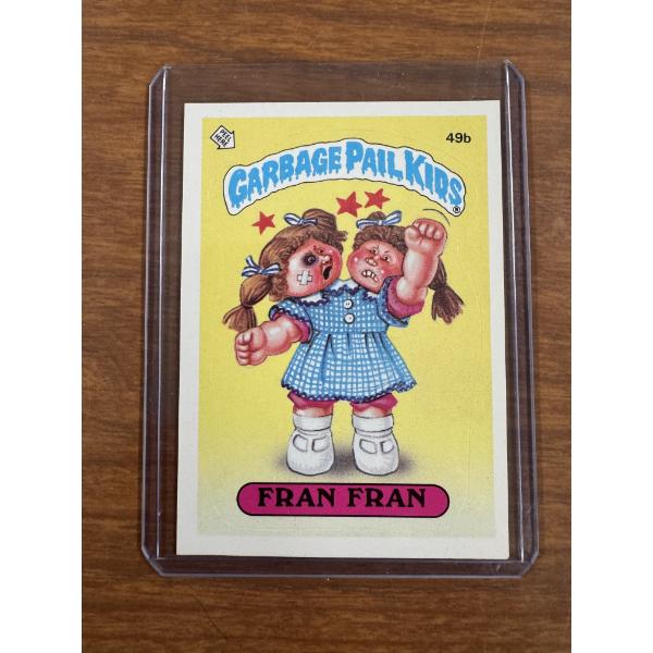 Rare 1985 Topps Garbage Pail Kids Fran Fran #49B - Low Number - Mint Condition