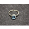 Image 14 : Six Sterling Silver Rings Including Blue Topaz, Green Amethyst & More - Total Weight: 14.3 Grams