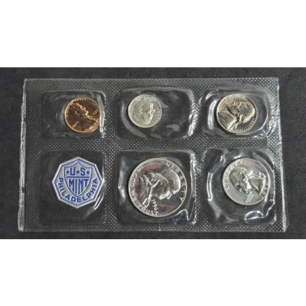 U.S. 90% SILVER COINS - RARE 1956 FRANKLIN PROOF SET IN US MINT SEALED PKG  $.85 FACE VALUE