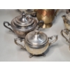 Image 5 : Collection Of Assorted Silverplated & Brass Serveware - Total Weight: 7.6 LBS