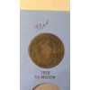 Image 3 : United States 1818 Coronet Matron Head Large Cent In Large Cent Whitman Coin Album