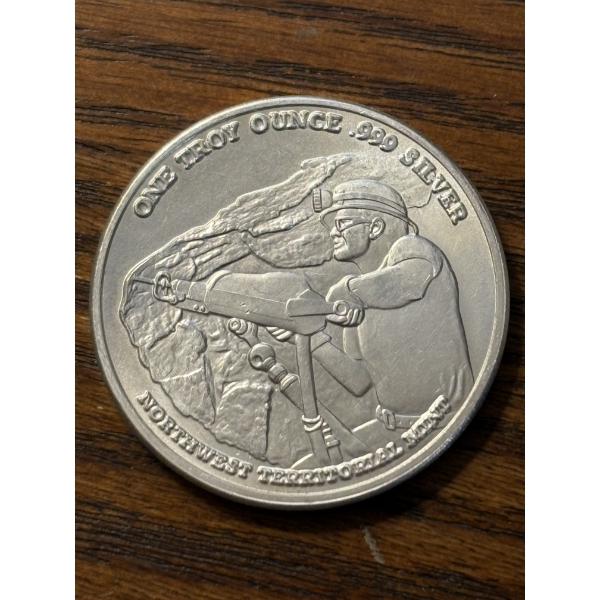 Pan American Silver Corp 1 oz .999 Fine Silver Round - Miner