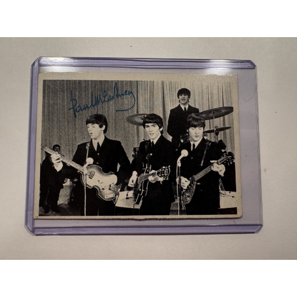 1964 Topps The Beatles Trading Card In Protective Holder - Mint Condition