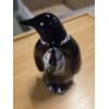 Image 1 : Vintage Fenton Glass Hand Painted Penguin 