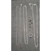 Image 2 : Sterling Silver Necklaces, Earrings & Ring - Weight: 23.9g