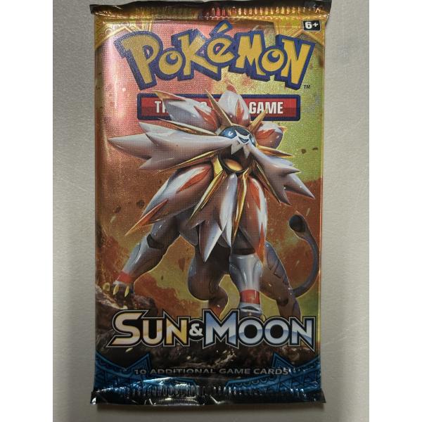 SEALED VINTAGE Pokemon Sun & Moon 10 Card Booster Pack ~ Guaranteed Rare in Each Pack!