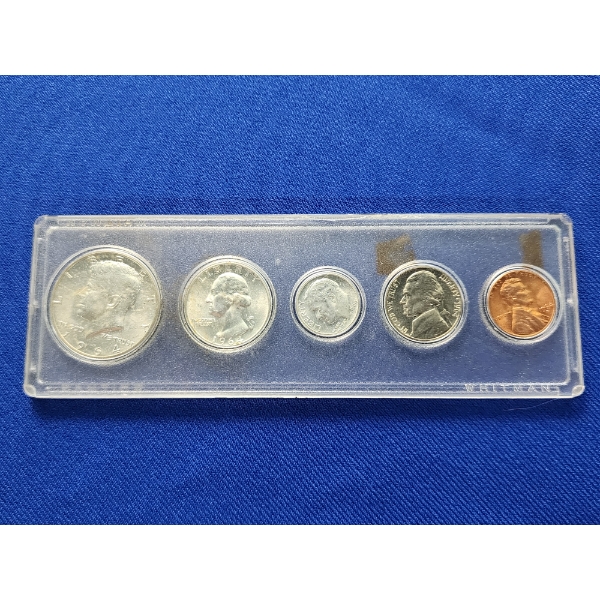 United States 1964 5-Coin Set Including 90% Silver 