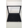 Image 1 : 100 Slots Ring Storage Organizer With Glass Lid & Locking Latches 