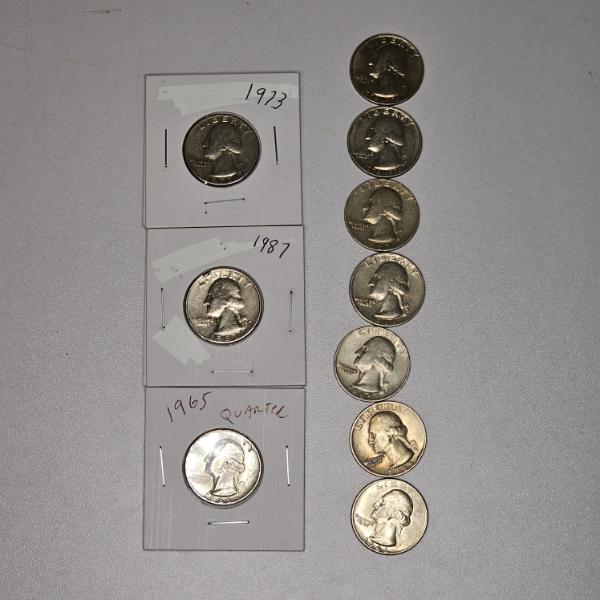 Collection of 1965 and Later U.S. Washington Quarters