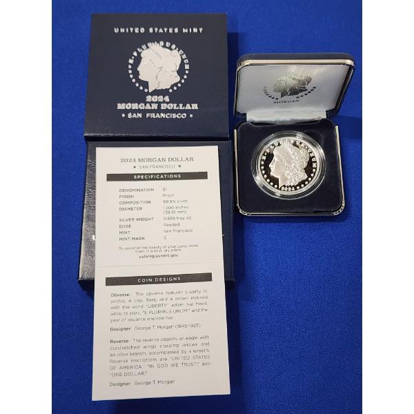 2024-S Silver Morgan Dollar Proof .999 Fine Silver