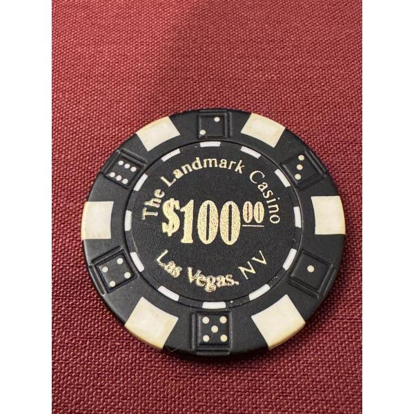 Rare The Landmark Casino $100 Casino Chip Las Vegas - Mint Condition