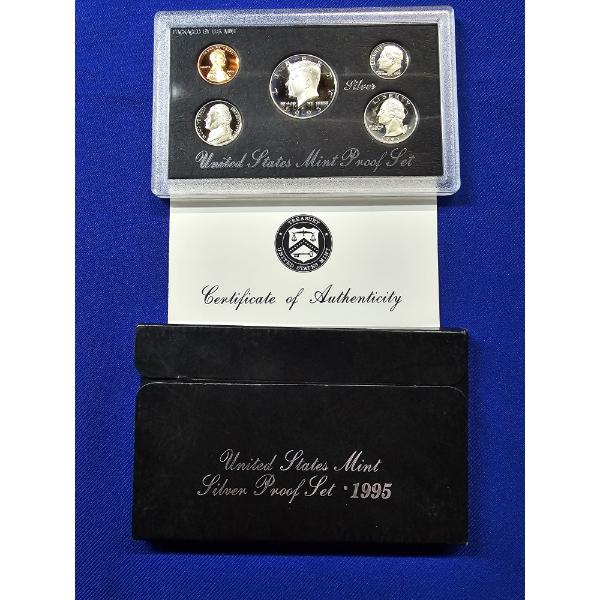 1995-S United States Mint Silver Proof Set in Original Box w/ COA