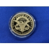Image 3 : 1906-D Double Eagle Proof Gold Clad AGW: .0311g & 1982-D George Washington Half Dollar 90% Silver