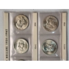 Image 3 : x8 Assorted Years 90% Silver Franklin Half Dollars In Nice Plastic Sleeves FV: $4.00