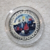Image 1 : Colorized 1997 Hong Kong Returns to China Silver Toned Commemorative Trade Dollar