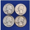 Image 2 : Lot of 20 Assorted Year 90% Silver Washington Quarters, FV $5.00