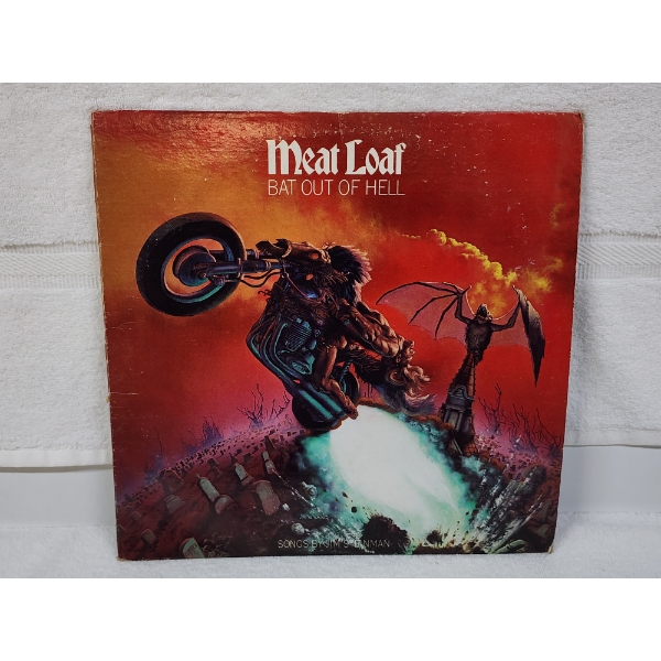 Meat Loaf Bat Out of Hell Vinyl Record in Original Sleeve Epic Cleveland International Records 