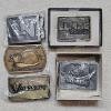 Image 1 : Five Vintage, Industrial Advertising and Commemorative Belt Buckles