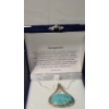 Image 2 : Sterling Silver & Turquoise Necklace - Total Weight: 13.9g
