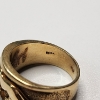 Image 4 : Vintage 14K Yellow Gold Raised Panther Ring - Size 6.5 - TW: 8.7g