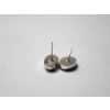 Image 3 : Vintage Sterling Silver Stud Earrings with Blue Stones - Total Weight: 1.3g