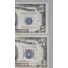 Image 2 : (4) Assorted Series United States $5 Silver Certificates - Face Value: $20.00