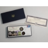 Image 1 : WWII 60th Anniversary Commemorative Coin and Stamp Set Including Silver Half Dollar