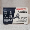 Image 2 : Vintage Federal Upland Load 20 Gauge 6 Shot Partially-Filled Shotgun Shell Box