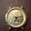 Image 2 : United States 90% Silver Walking Liberty Half Dollar Gold-Tone Watch Head 