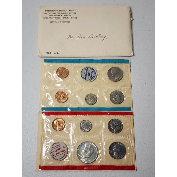United States Mint 1968 P&D Uncirculated Mint Set 