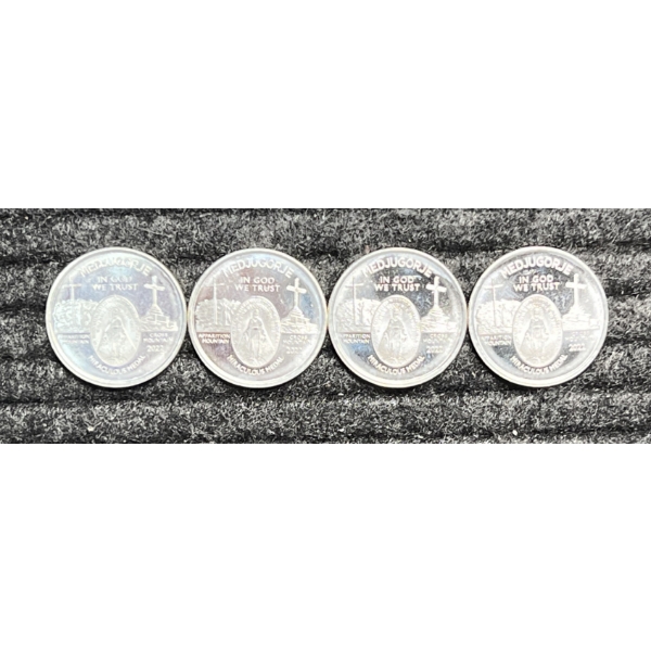 Lot of 4 Rounds, all 1/4 ounce