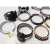 Image 6 : Large Lot of Sterling Silver Rings! 10 Assorted Rings - Total Weight: 26.2g