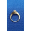 Image 4 : Women's 14K Gold Ring With Diamonds - Size 6- Weight: 7.6g