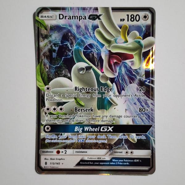 Drampa GX 115/145 Holo Rare Pokemon Trading Card
